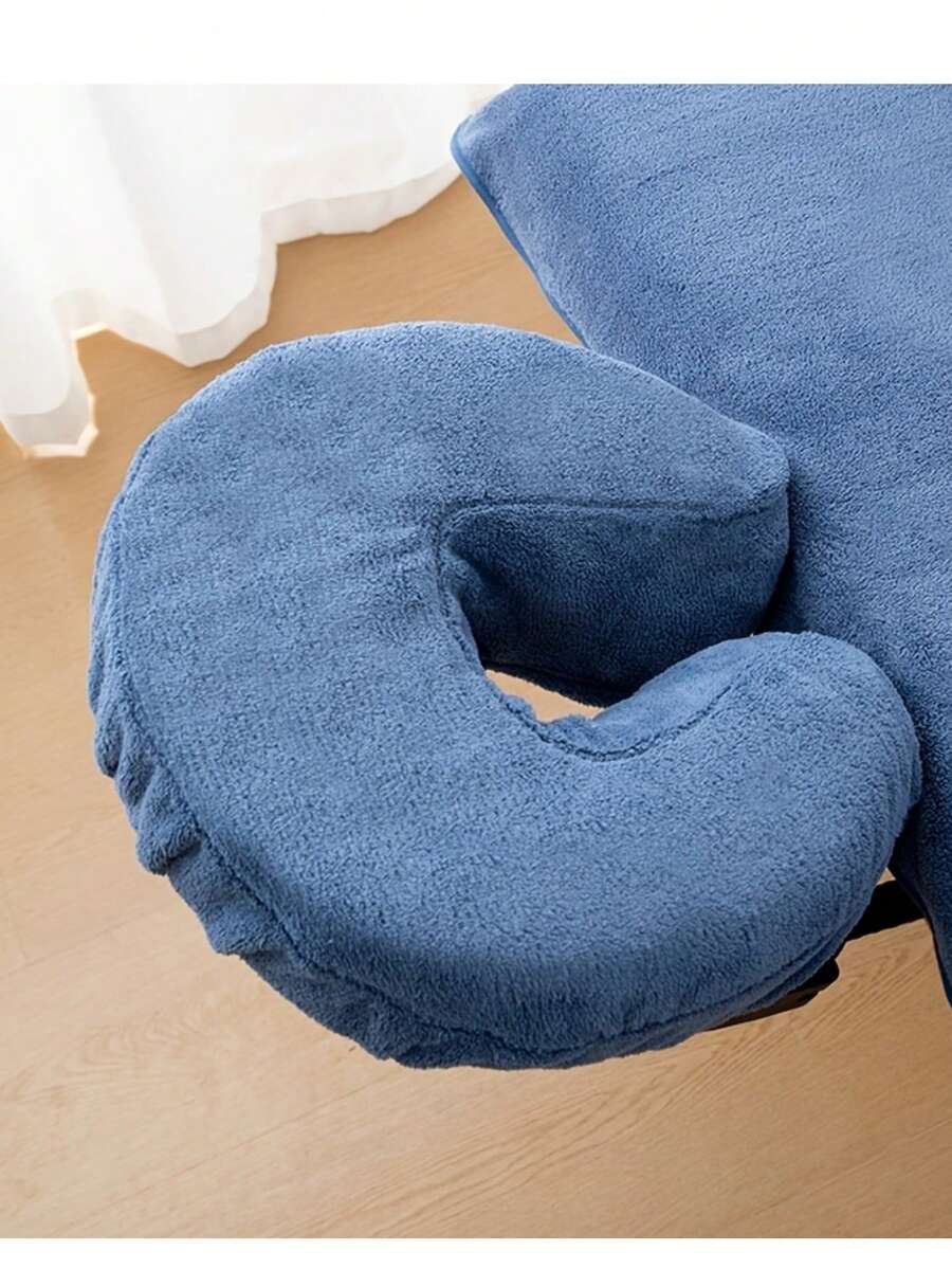 1pc Massage Chair Pillowcase And Massage Table Neck Cover, Suitable For Massage Bed Pillowcase, Home SPA, Home Massage Bedding - Multicolor - View 1