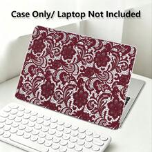 1pc Deep Red Ballet Print UV Printed Laptop Protective Case, Minimalist Lightweight Durable Protective Cover Compatible With 13-Inch Neo Laptop A3404/ Air Pro 13.3 13.6 14.2 15.3 16.2 Inch/ Matebook D14/D16 - View 1