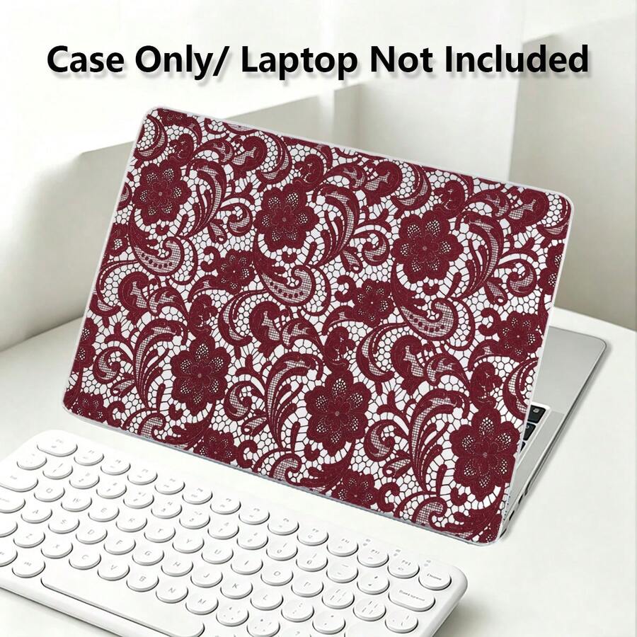1pc Deep Red Ballet Print UV Printed Laptop Protective Case, Minimalist Lightweight Durable Protective Cover Compatible With 13-Inch Neo Laptop A3404/ Air Pro 13.3 13.6 14.2 15.3 16.2 Inch/ Matebook D14/D16 - View 1