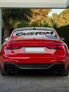 Customized One-Way Vision Rear Window Sticker, Suitable For SUV, Truck, RV, Car Rear Window, Store Window, Self-Adhesive, Waterproof, UV Resistant, Can Upload Logo, Image, Text And Other Files For Printing - Multicolor - View 4