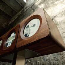 Record Rack Solid Wood Record Cabinet - Walnut - View 3
