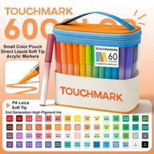 24/36/48/60/84 Colors Direct Liquid Automatic Ink Control Acrylic Markers, Rich Colors, Felt Tip (Soft Tip) Design, Flexible Brush Strokes, Suitable For Outlining Lines And Large Area Filling, Applicable To Canvas, Stone, Wood, Glass, Ceramic, Fabric And Other Materials For DIY Creation, Christmas Gift, Birthday Gift - Multicolor - View 14