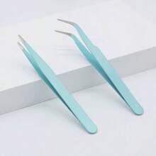 2pcs Stainless Steel Tweezers | Anti-Static Bent And Straight Handle Cake Mold Sugar Art Tools, Suitable For Kitchen Baking Decoration, Ideal Choice For Christmas, Halloween, Thanksgiving, Valentine's Day, Easter - A - View 12