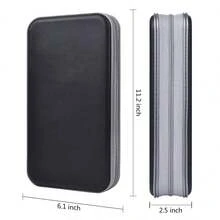 High-Capacity 96-Disc CD Storage Case – Hard-Shell, Water-Resistant DVD/CD Holder With Handle And Zipper Closure - View 8