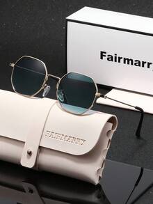 Kacamata Hitam Wanita Fairmarry 1 Pasang dengan Motif Geometris, Desain Merek Fashion, Dilengkapi dengan Kotak Penyimpanan dan Kain Pembersih, Cocok untuk Liburan, Aktivitas Luar Ruangan, Gaya Jalanan, dll. - MultiWarna - View 4
