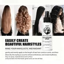 GSWP Matte Volumizing Styling Spray, Memperbaiki Rambut Kusut dan Berminyak, Menghaluskan Rambut Kusut, Menjaga Bentuk Gaya Rambut Anda Agar Tidak Berantakan, Tidak Berminyak dan Tidak Mengkilap, Cocok untuk Rambut Lurus dan Keriting Unisex. 100ml - 100 ml - View 8