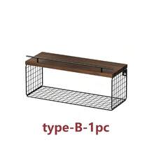 Bathroom Decor Art Floating Shelf, Modern Black | Bathroom Storage Rack And Shelf, Toilet Wall Shelf With Metal Railing - View 14