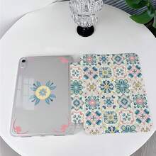 1件智慧翻蓋平板保護殼，附筆槽，自動休眠/喚醒，相容 iPad 9.7/10.2/10.9、第7/8/10代、Air 2/4/5、Pro 11、Air 11/13 M3 2025、11 A16 2025、Galaxy Tab S10+/S9/A9、Pad、MatePad、Honor Tablet - 彩色 - 查看 2