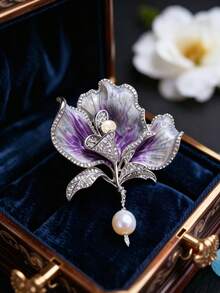 1pc Vintage Court Style Brooch, Unique Charm, Perfect For Embellishing Suits, Coats, Dresses, Creating A Sophisticated Atmosphere - Multicolor - View 15