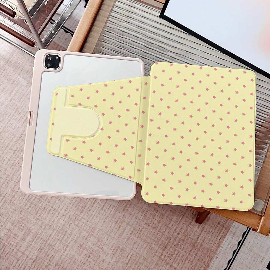1件平板電腦保護殼，相容 iPad 11/A16/10th/Air4/5/6/Pro 12.9/2024/2025/2020/2021/2022/2023/10.2/10.9/Mini7，相容 Galaxy Tab A8/A9 Plus/S6 Lite/S7/S9FE PLUS/S10 Plus，相容 5/5pro/6/6pro/7/7pro/6s Pro，適用於工作、旅行和居家使用，可折疊平板電腦保護殼 - 彩色 - 查看 1