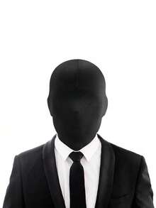 1pc Unisex Full Face Morph Mask, Elastic Breathable Faceless Head Cover, Black Cosplay Mask, Suitable For Adult Halloween Party And Carnival - A - View 8