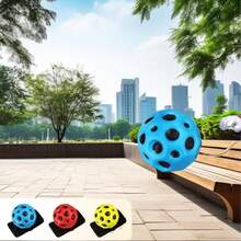1pc Wrist Rebound Ball With Rope And Elastic Strap, Bouncing Sports Ball For Practice, Party Gift, Suitable For Adult Wrist Exercise And Fun Play - Multicolor - View 2