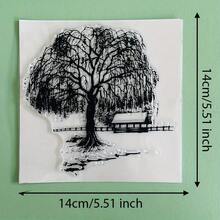 Stempel Silikon Pohon Transparan, Pola Lanskap Hutan Klasik, Segel Karet Transparan untuk Kerajinan Dekoratif DIY, Scrapbooking, Jurnal, Pembuatan Kartu - DS-1 - View 21