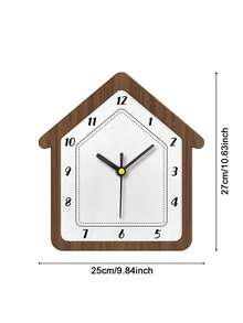 1pc Vintage Creative Desk Clock, Decorative Tabletop Clock, Entryway Clock, Wall Clock, Living Room Decor Display Clock, Battery Operated Silent For Bedroom, Back To School Study Supplies - Multicolor - View 21