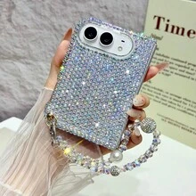 1 قطعة بطانية هاتف قابل للطي مرصع بالراينستون، بطانية هاتف آبل، بطانية واقي، مقاوم للصدمات، مضاد للانزلاق، بطانية هاتف ذكي، مناسب لآبل ديو - متعدد الألوان - مشاهدة 14