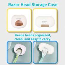 Gillette Venus Gillette Razor Blade Head Travel Protection Case Compact And Portable, Drainage Holes Design - Multicolor - View 3