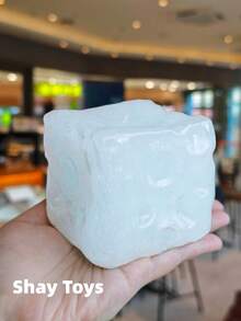 [Squishy] Glacier Giant Transparent Cheese Ruirui Squeeze Toy, Multi-Texture Soft Mochi Stress Relief Toy, Slow Rebound Pressure Relief Sensory Toy Decoration, Anxiety Relief Hand Fidget - Multicolor - View 7