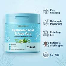 Hyaluronic Acid Cleansing & Moisturizing Cotton Pads, Pore/Exfoliation Cleansing & Moisturizing & Nourishing, Refreshing Feeling, Suitable For All Skin Types - Flip-Top Pack - View 10