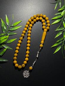 1pc Ramadan Ramadan Single Tassel New Style 45 Beads Prayer Bracelet, Resin Material, Premium Minimalist Design, Suitable For Daily Prayer And Holiday Gift - Multicolor - View 11