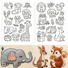 Cartoon Animal Water-Soluble Stabilizer Stick And Self-Adhesive Washable Embroidery Pattern Stabilizer, Suitable For Embroidery, Bags And Clothing DIY Handmade Crafts - A226 - View 15