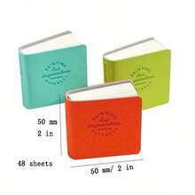 3pcs Colorful Mini Drawing Books Square Watercolor Sketchbook Thick Paper Drawing Books Study Art Art Supplies - Style 1 - View 3