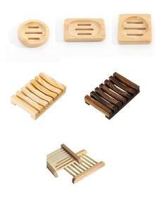 Handmade Wooden Soap Tray, Practical Bathroom Accessory, Self-Draining Soap Dish, Efficient Drainage Design, Suitable For Shower Storage, Home Bathroom Decor, Travel And Camping Essential - Multiple Styles - View 10