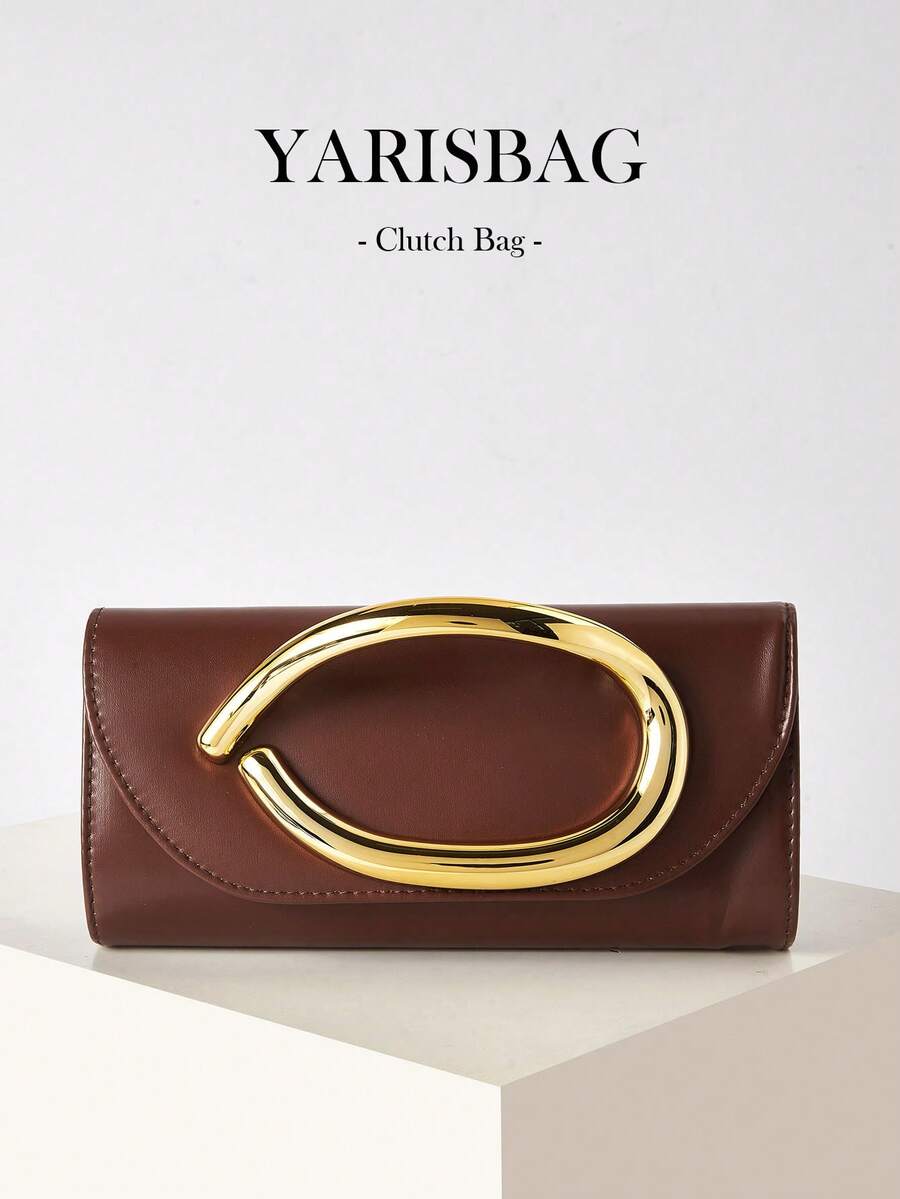 Women's Evening Clutch Bag, Solid Color Fashionable Evening Dress ...