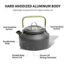 Outdoor Camping Coffee Pot Tea Kettle Hiking Fishing Picnic Cooking Boiling Water Kettle Large Capacity Portable - Multicolor - View 9