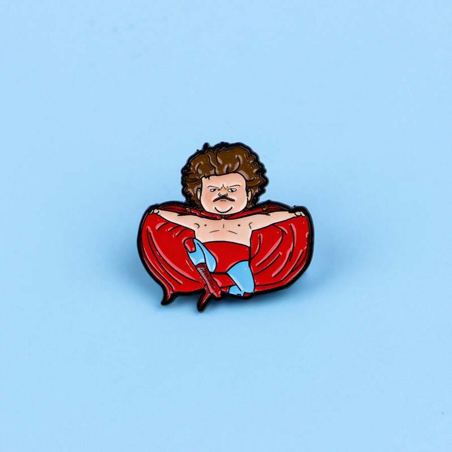 1pc Funny Cartoon Creative Enamel Brooch Badge, Suitable For Backpacks And Handbags, Fashionable Decoration, Ideal Gift For Friends - Multicolor - View 1