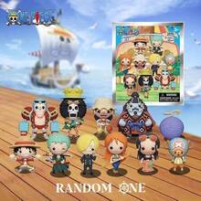 Netflix ONE PIECE 3D Keychain Blind Bag Mystery Box Random Character  Zoro Sanji Nami Backpack Charm Pendant Collectible Fan Gift Official Licensed 1 Pc - Treasure - View 1