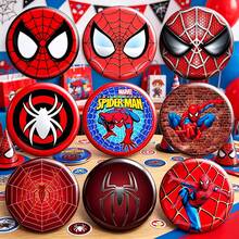 1set/9pcs Character Hero Round Scrapbook Kit Set, Cartoon Character, Vibrant Printed Badges, Perfect For Theme Parties, Gifts And DIY Customization, Daily Clothing Decoration And Personal Collection - Multicolor - View 2