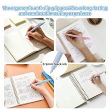 Clickable Neutral Ink Pen, Morandi Color Stationery Pen, Office Signing Pen - Multicolor - View 7