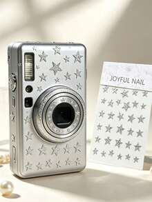 1 Set Star Stickers, Silver Glitter Design, Scrapbooking Supplies, Suitable For Nail Art, Phone Case Decoration, Daily Decoration - Glitter Star Stickers - View 4