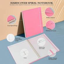 Spiral Notebook Diary A4 Large Size Notebook Suitable For Men And Women, College Lined Inner Page Diary, Hardcover Spiral Bound Diary, Suitable For Work And School Writing Notes - A4 - View 3