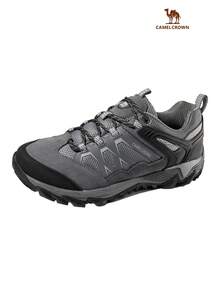 Men's Breathable Non-Slip Lightweight Low-Top Hiking Shoes, Suitable For Outdoor Trekking, Hiking And Walking - Grey - View 1
