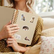 50pcs Mixed Realistic Animal Stickers, Zoo & Wild Animal Photo Stickers, Creative Bio Stickers For Laptop, Water Bottle, Phone Case, Luggage, Notebook, Novelty Gift - Multicolor - View 10