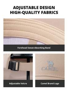 CAMEL CROWN Unisex Baseball Cap, Summer New Sun Protection Sports Tennis Hat, Face-Flattering Sun Hat - Coconut Shell - View 5