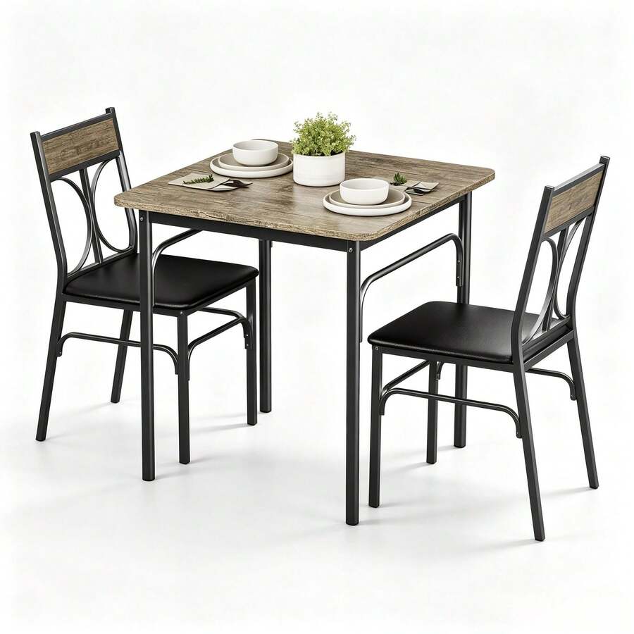Dining Table & Chair Sets - Coffee Brown - View 1