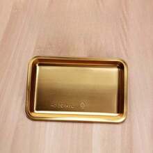 A Gold-Colored Square Tray, Suitable For Storing Tattoo Tools, Manicure Tool Accessories, Or Serving As A Household Desktop Storage Tray. - Gold - View 7