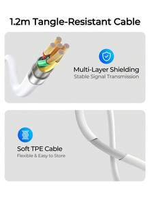 REMAX Wired Semi-In-Ear Earphones, USB-C Or 3.5mm Versions, 13mm Dynamic Driver, ENC Noise Reduction, Built-In HD Mic & In-Line Control, 11g Lightweight Headphones With 1.2m Tangle-Resistant Cable For Music, Calls & Daily Use - View 6