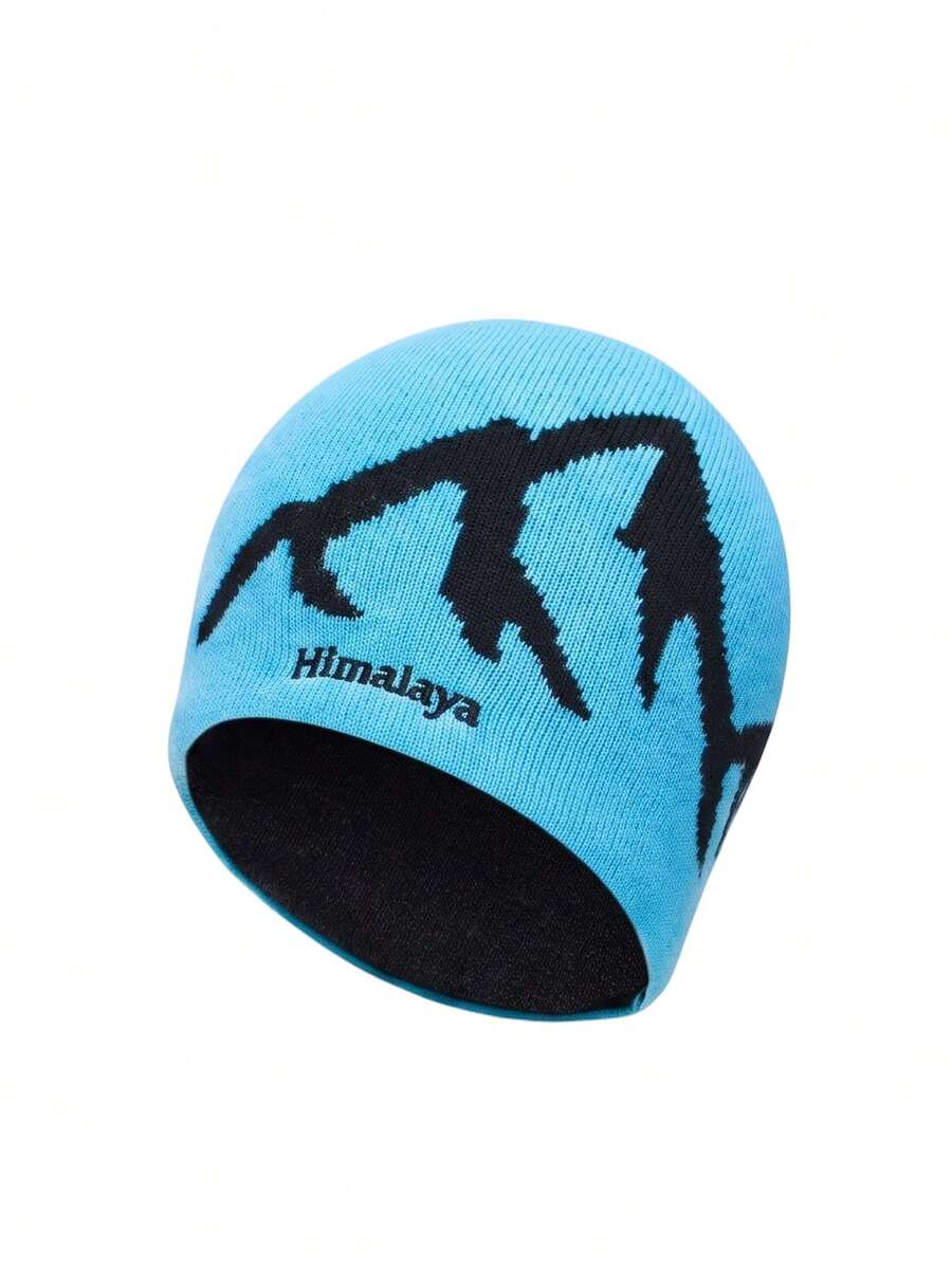 CAMEL CROWN Pure Wool Knitted Beanie, Windproof Warm Hat For Hiking, Winter Skull Cap - Turquoise Blue - View 1