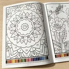 Adult Digital Coloring Book, Relaxing Mandala And Floral Animal Theme Pages, Suitable For Enthusiasts And Challenging Art Activity Workbook, Includes 32 Pages Of Art Coloring Pages - A - View 5