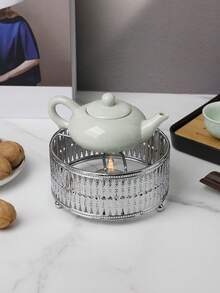 1 đế hâm trà bằng kim loại chạm khắc phong cách vintage, bếp hâm trà tròn 14cm dùng nến, phù hợp cho trà chiều tại nhà, tụ họp, sử dụng hàng ngày và trang trí bàn ăn, phụ kiện trà chiều tại nhà (không bao gồm ấm trà và nến) - Nhiều màu - Xem 10