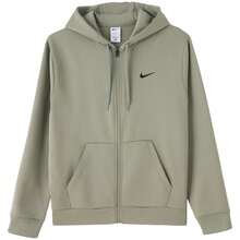 Nike Men's Training Knit Cardigan Jacket With Hood, Casual Comfortable Outdoor Top - Light Grayish Green - View 3