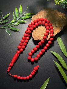 1pc Ramadan Ramadan 51 Beads New Style Unisex Prayer Beads Bracelet, Fashionable Accessory For Outdoor Wear, Round Beads Handheld Prayer Beads For Daily Prayer, Essential Holiday Gift - Multicolor - View 11
