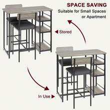 Dining Table & Chair Sets - Grey - View 2