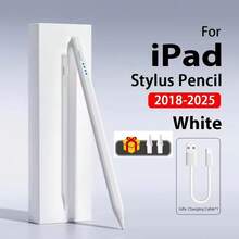 觸控筆，相容於 iPad 2 及 2018-2024 平板電腦機型，傾斜感應繪圖筆，具備掌心拒絕與低延遲功能，USB 充電式鋰電池，適用於 iPad 筆記、繪圖與簽名 - 彩色 - 查看 10