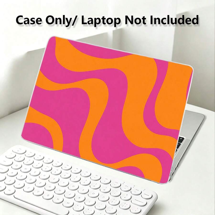 1pc Protective Case, Vintage Wave UV Printed Pattern, Laptop Protective Sleeve, Minimalist Lightweight Durable Protective Case Suitable For 13-Inch Neo Laptop Protective Case A3404 Model/ Air Pro 13.3 13.6 14.2 15.3 16.2 Inch/ Matebook D14/D16 - View 1
