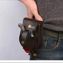 Premium Sling Shot Pouch Heavy‑Duty Hunting Waist Bag Portable Steel Ball Storage Pouch With Belt Loop Durable Brown Outdoor Sports Gear Sling Shot Accessory - Multicolor - View 2