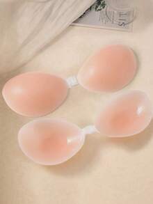 1pc Silicone Breast Pads, Invisible Seamless Push-Up For Small Breasts, Waterproof Sweat-Proof Strapless Adhesive, Suitable For Summer And Wedding Dresses - Multicolor - View 9